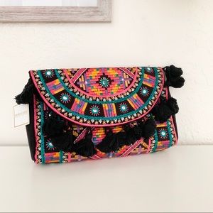 2/$20 Shiraleah Anaya Clutch Embroidered Boho